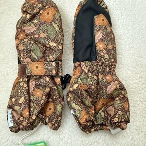 Kid’s wheat MITTENS TECH snow gloves 3-5Y
